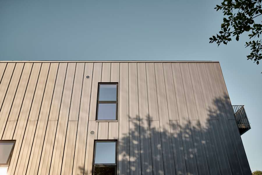 Amazing roof design using DS Nordic Click Seam, Udsigten - Vester Ringvej 45, 8600 Silkeborg